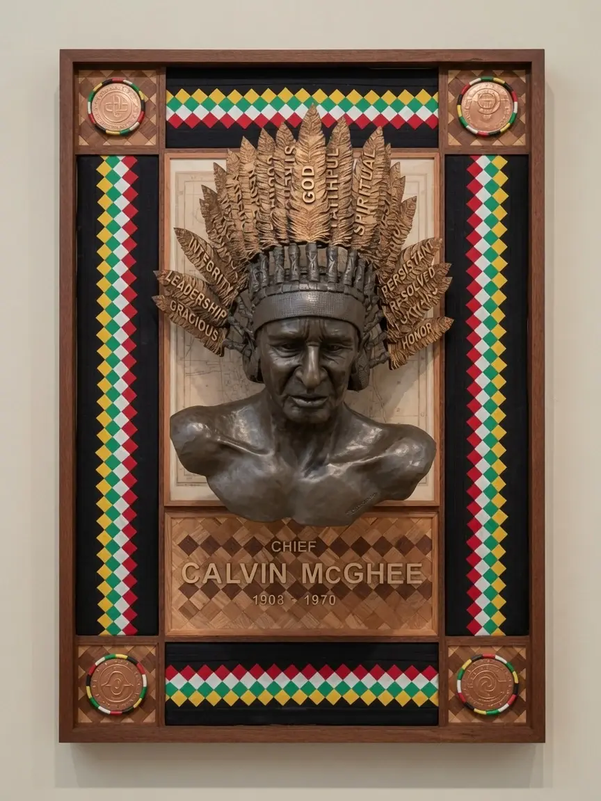 Chief Calvin W. McGhee, artwork by Fernando Guérard